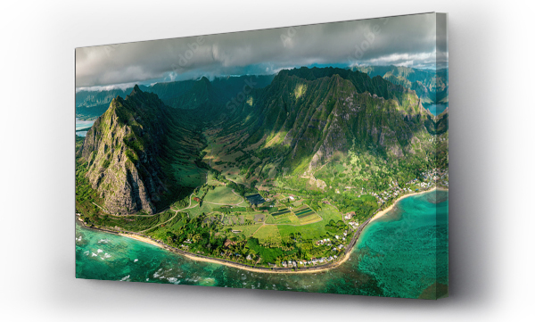 Wizualizacja Obrazu : #484882005 Panorama of Oahu, Hawaii