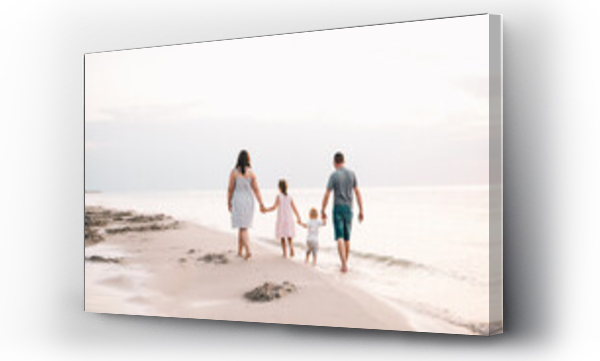 morze, plaża, rodzina, Woda