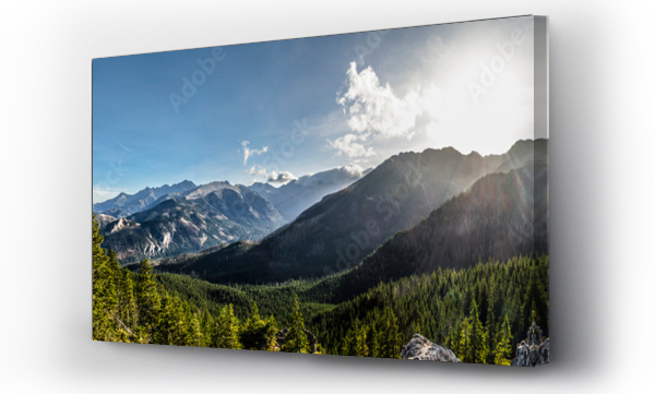 drzewa, Panorama Tatr, pejzaż, Pejzaż górski, Polskie góry, zakopane