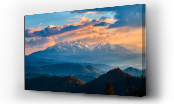 góry, pejzaż, śnieg