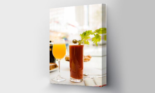 Wizualizacja Obrazu : #501749117 Mimosa and bloody mary cocktails 