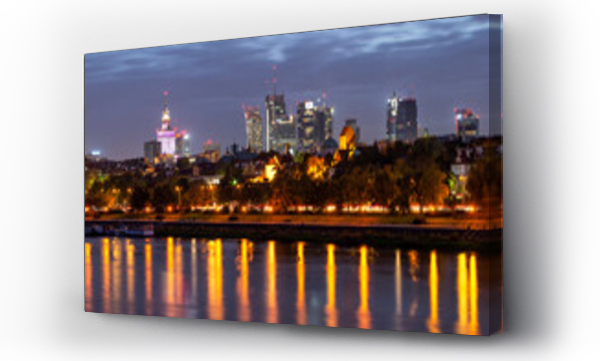 Wizualizacja Obrazu : #505023213 Panorama of the city of Warsaw, Poland.	