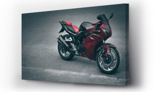 Wizualizacja Obrazu : #508370437 motorcycle stands on the road