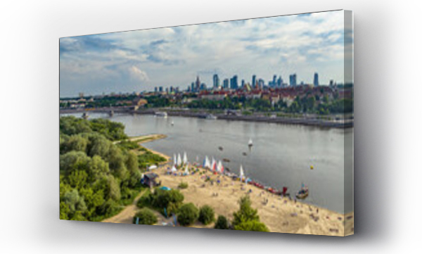 plaża, żaglówka, łódki