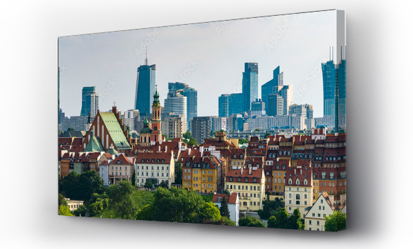 miasto, STARÓWKA, Warszawa, wieżowce, zabytki