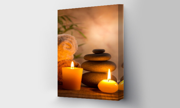 Wizualizacja Obrazu : #51203705 Spa still life with aromatic candles