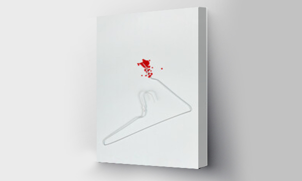 Wizualizacja Obrazu : #513825279 Bloody Wire Coat Hanger Reminder Of Unsafe Abortion