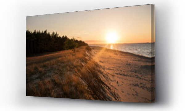 dzika plaża, morze, Morze baltyckie, plaża, zachód, zachod slonca, zachód słońca