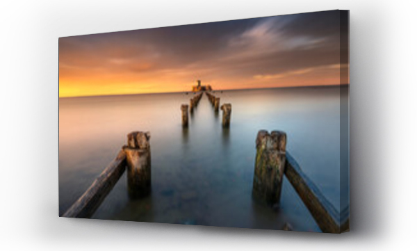 Krajobrazy, morze, morze bałtyckie, Plaża ocean, zachód słońca