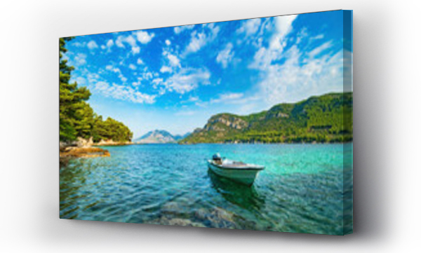Wizualizacja Obrazu : #525055618 Letni widok ?odzi na Adriatyku w Chorwacji