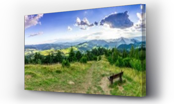 Wizualizacja Obrazu : #527858241 Panorama z Wysokiego Wierchu - Pieniny, Polska