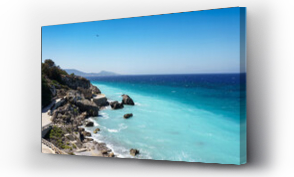 Wizualizacja Obrazu : #532115392 Grecja, b??kitne morze na wyspie Rodos