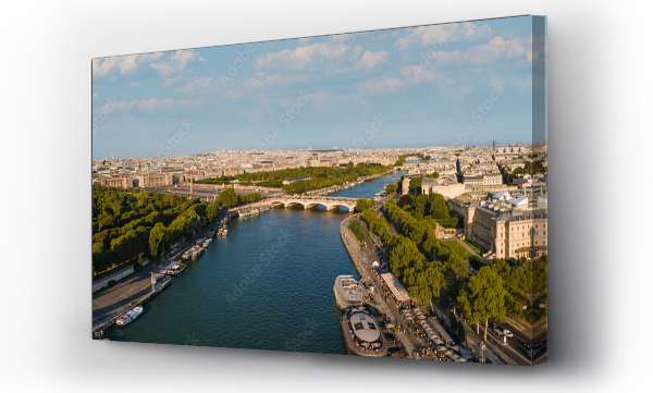Wizualizacja Obrazu : #532637546 Paris panorama with Seine river in summer, France