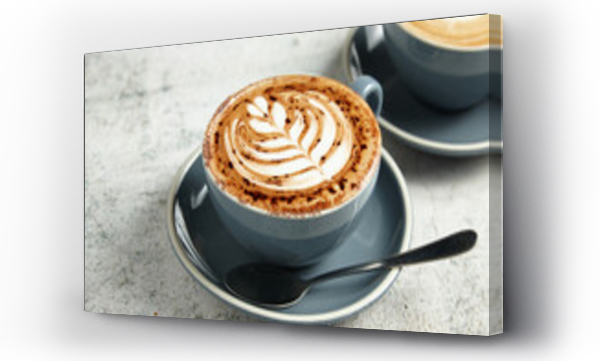 Wizualizacja Obrazu : #534822230 A cup of coffee with coffee art