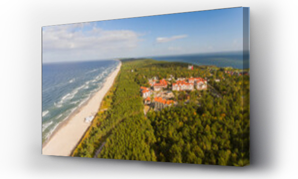 Krynica morska, latarnia morska, pejzaż