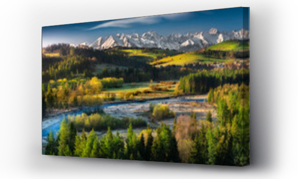 góra, góry, Panorama Tatr, Polskie góry, Tatry, zakopane  woda, zakopane woda