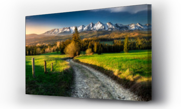 góra, góry, krajobraz, Krajobraz  wiosna, Polskie góry, Tatry