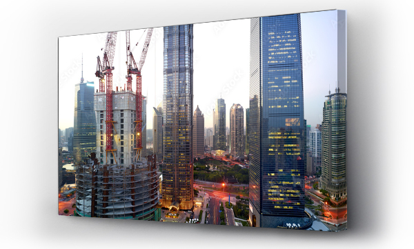 Wizualizacja Obrazu : #541008409 The construction of the Shanghai Tower in Shanghai, China