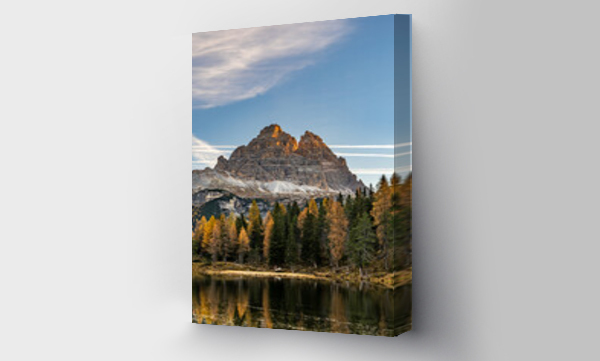 góry, Odbicie lustrzane, włochy jezioro