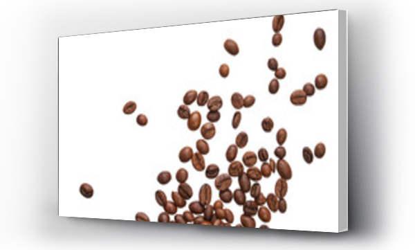 Wizualizacja Obrazu : #555171048 Coffee beans on transparent background. PNG file.