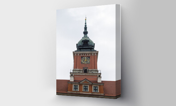 Wizualizacja Obrazu : #555524021 Clock Tower of Royal Castle, Stare Miasto, Warsaw, Poland