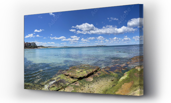 Wizualizacja Obrazu : #556881750 Cronulla Beach panorama on a bright sunny day