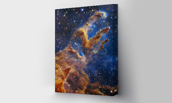 Wizualizacja Obrazu : #559187631 Cosmos, Pillars of Creation, Eagle Nebula, James Webb Space Telescope