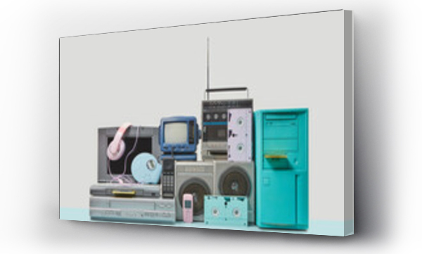 Wizualizacja Obrazu : #564813358 Selection of retro devices of 90s.