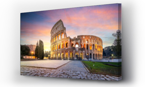 Wizualizacja Obrazu : #567385222 The Colosseum in Rome, Italy at dawn.