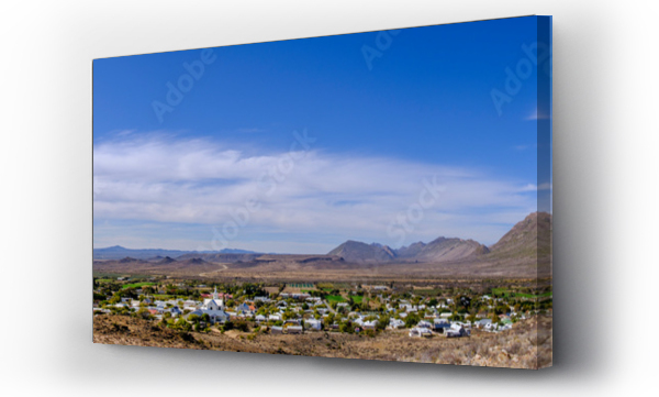 Wizualizacja Obrazu : #571157365 South Africa, Western Cape Province, Prince Albert, Panoramic view of small town Great Karoo