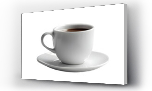 Wizualizacja Obrazu : #582880433 coffee cup isolated on a white background, coffee cup/mug with hot black coffee, isolated design element, Generative AI