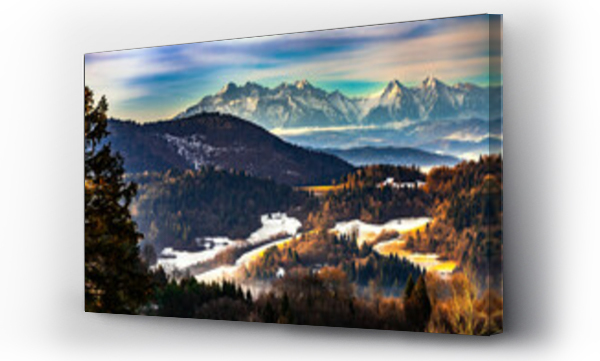 góra, góry, Krajobrazy, Panorama Tatr, pejzaż, Pejzaż górski