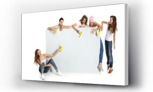 ludzie, młodych ludzi, strzałki