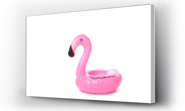 Wizualizacja Obrazu : #593444035 Rubber ring flamingo isolated on white background