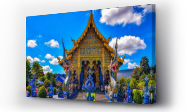 Wizualizacja Obrazu : #594217293 Wat Rong Suea Ten, Blue Temple, Chiang Rai, Thailand