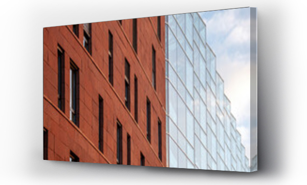 Wizualizacja Obrazu : #603142761 Modern architecture building with glass and concrete facade