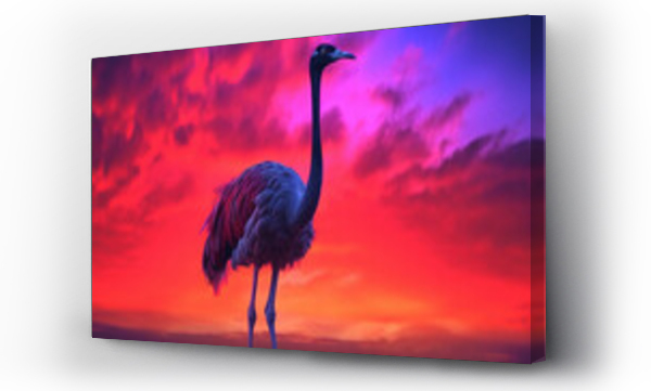 Wizualizacja Obrazu : #622663869 flamingo in the sunset HD 8K wallpaper Stock Photographic Image