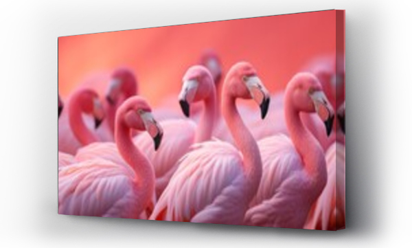Wizualizacja Obrazu : #626085201 Flamingo on pink background
