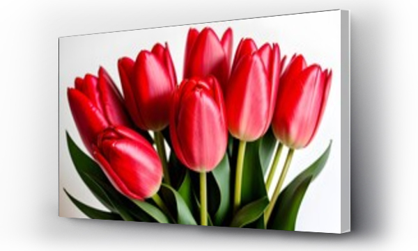 Wizualizacja Obrazu : #626374802 Czerwone tulipany. Generative AI