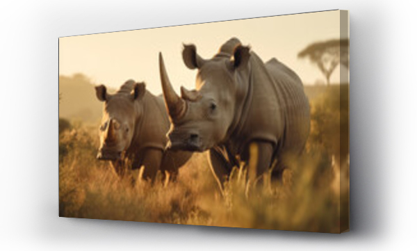 Wizualizacja Obrazu : #627671262 Rhino, Wildlife Photography, Generative AI