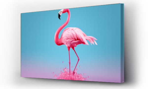 Wizualizacja Obrazu : #629005982 pink flamingo bird