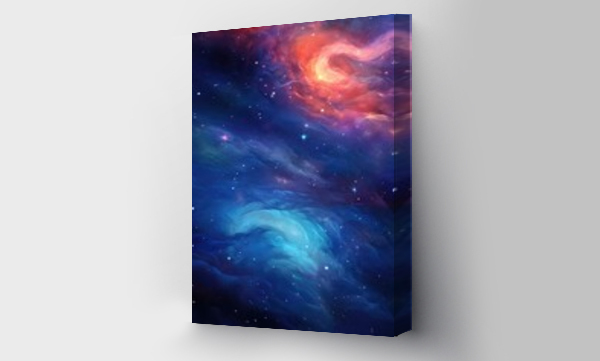 Wizualizacja Obrazu : #631794595 Colorful, stars and space background, universe wallpaper. Generative Ai.