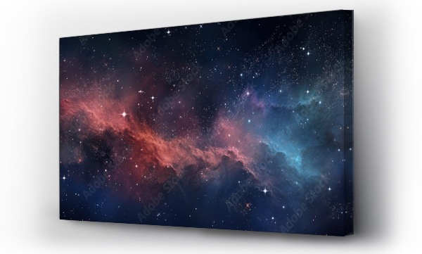 Wizualizacja Obrazu : #631799126 Colorful, stars and space background, panorama universe wallpaper panorama. Generative Ai.