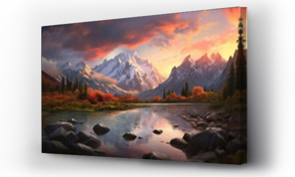 góry, Krajobrazy, Krajobrazy po, ptaki