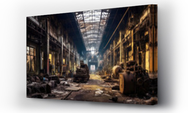 Wizualizacja Obrazu : #640499243 An abandoned bankrupt factory
