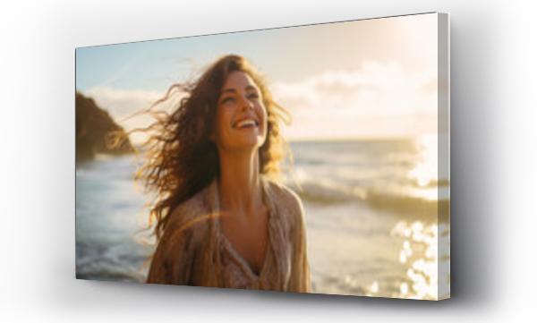 kobieta, plaża, Plaża ocean