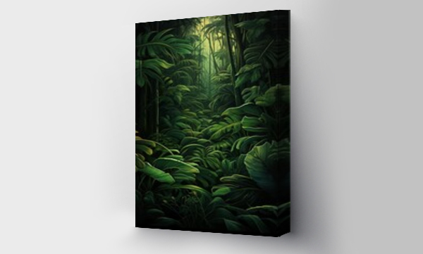 Wizualizacja Obrazu : #642226986 Bamboo Forest Beauty Leaves Background for an Exotic Atmosphere Philodendron Leafy Patterns A Tropical Leaves Design Journey