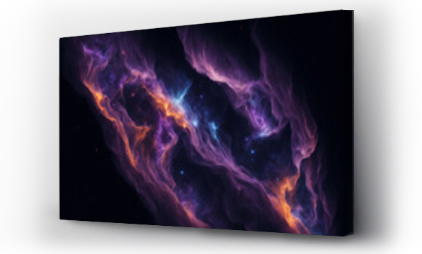 Wizualizacja Obrazu : #645450647 Nebula and galaxies in space. Abstract cosmos background