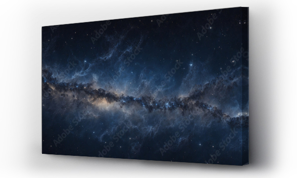 Wizualizacja Obrazu : #645457394 Stars and galaxy outer space sky night universe black starry background of shiny starfield