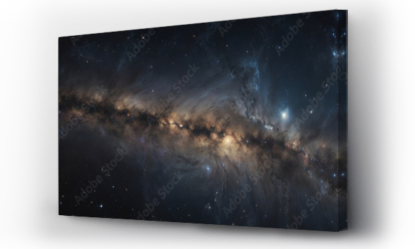 Wizualizacja Obrazu : #645458565 Stars and galaxy outer space sky night universe black starry background of shiny starfield